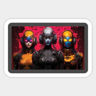 Cybernetic Trio Sticker